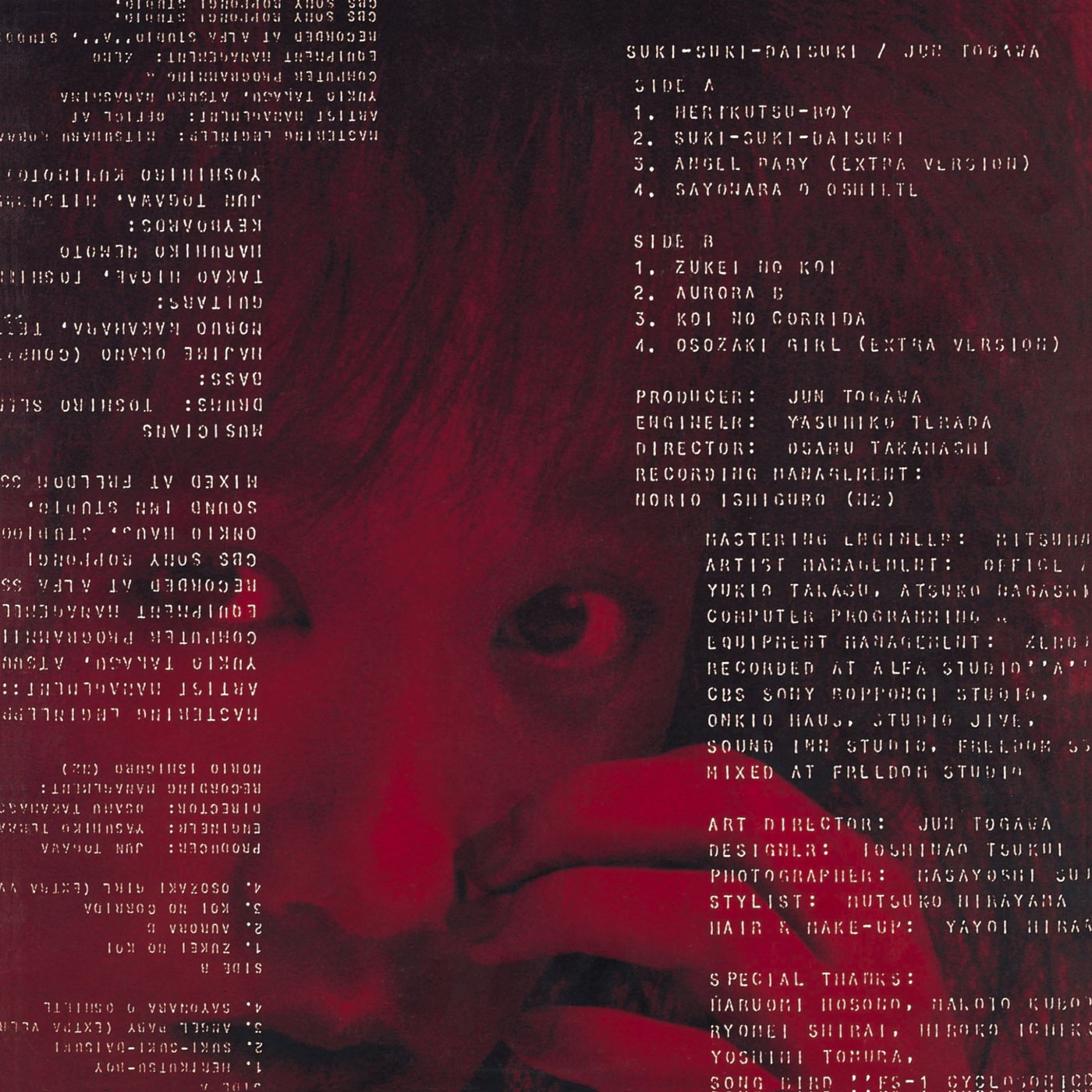 戸川純バンド/TOGAWA FICTION/廃盤レコード/未再生品 戸川純バンド/TOGAWA FICTION/廃盤レコード/未再生品