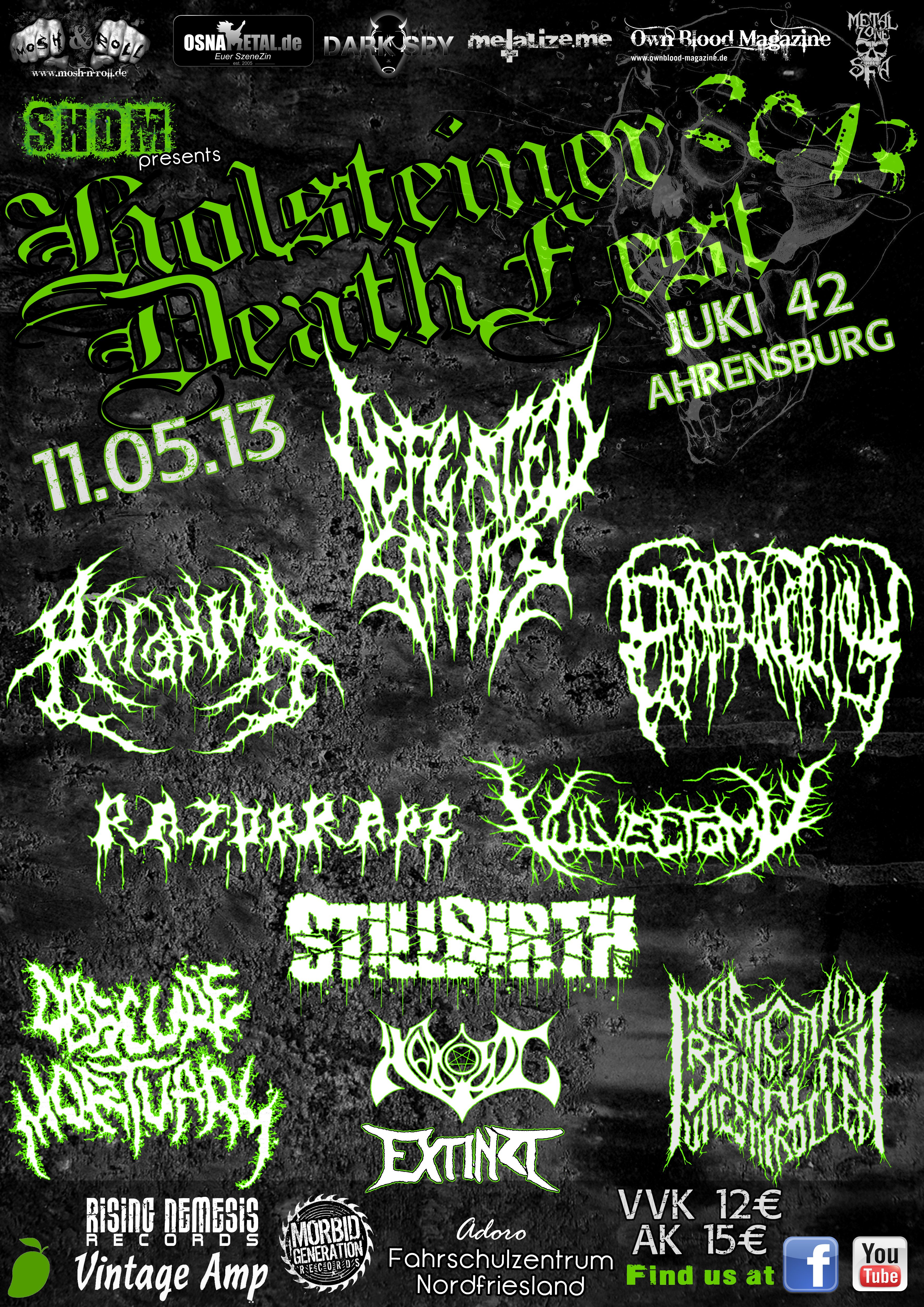 Holsteiner deathfest running order