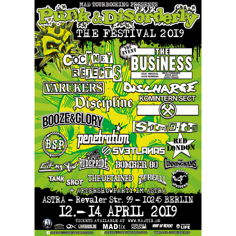 Punk & Disorderly 2019 at Astra Kulturhaus (Berlin) on 12 Apr 2019 