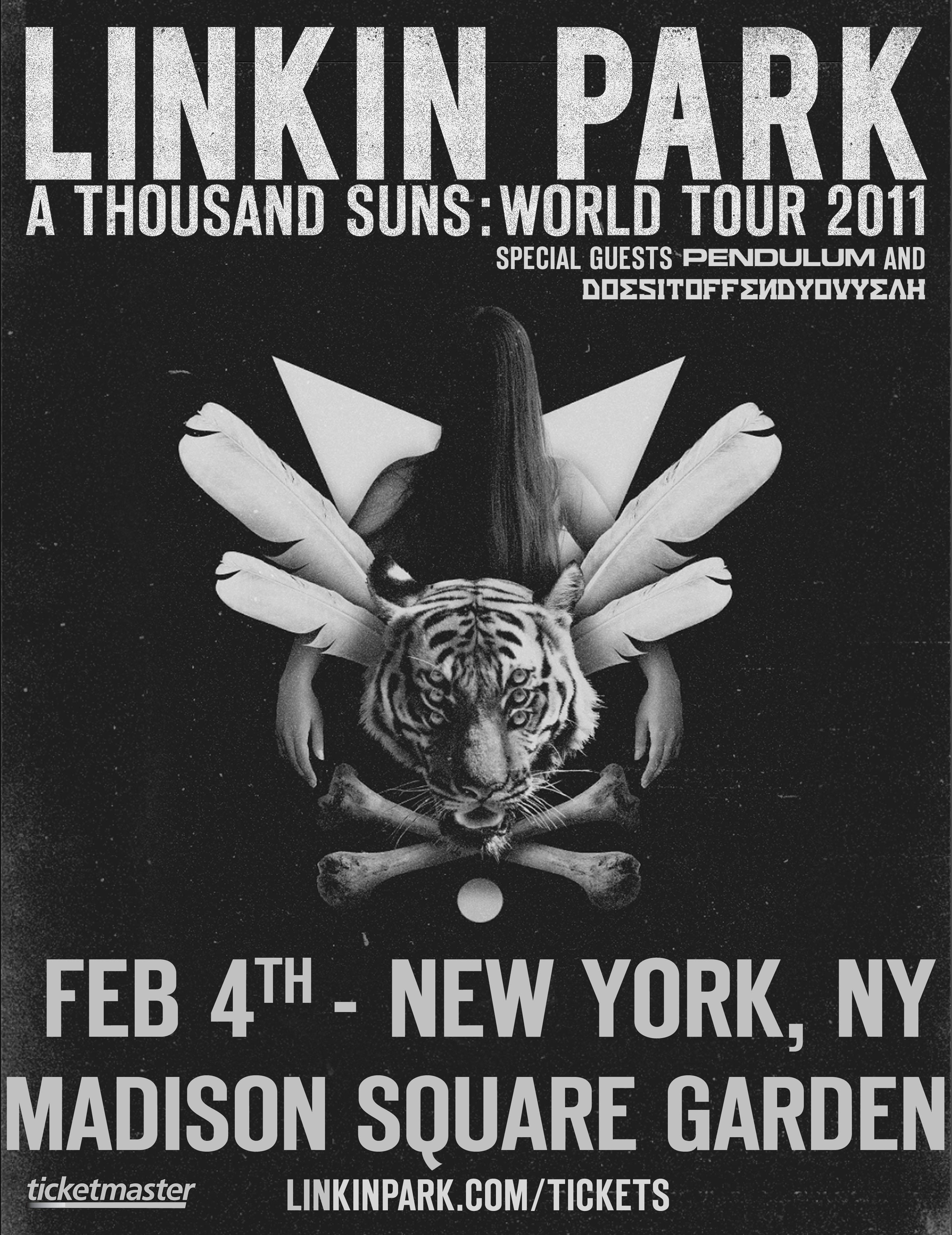 Linkin Park : A Thousand Suns World Tour at Madison Square Garden (New  York) on 4 Feb 2011 | Last.fm