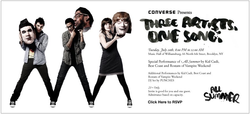 Converse Presents: Three Artists. One Song. at Music Hall of Williamsburg  (Brooklyn) on 20 Jul 2010 | Last.fm
