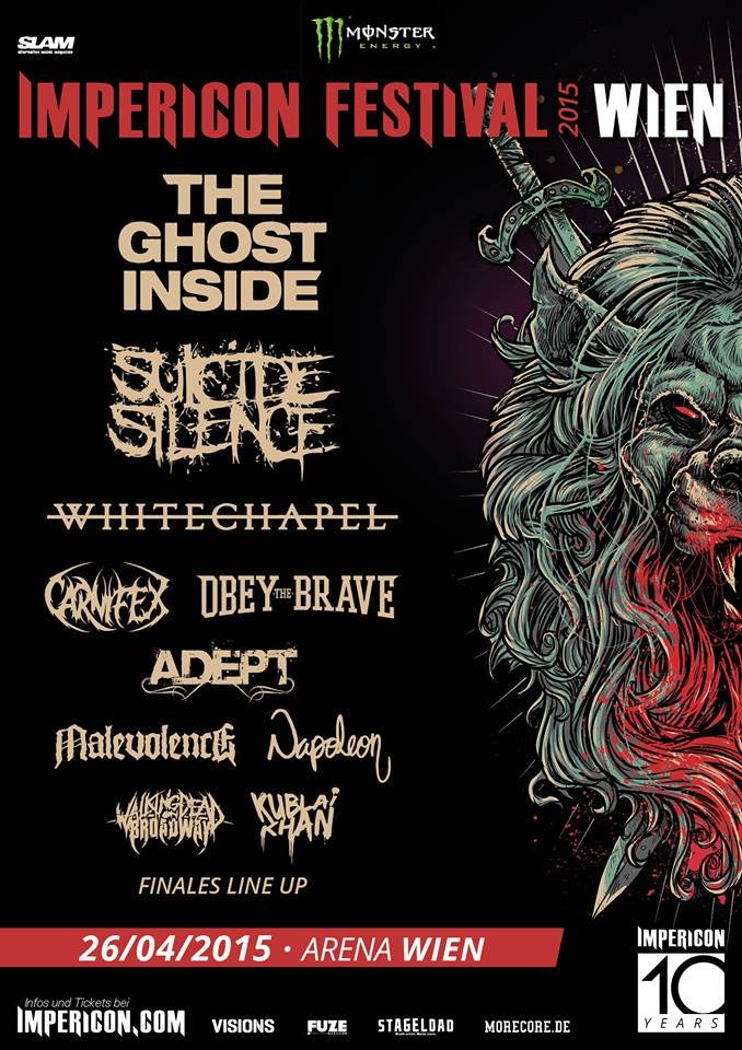 Impericon Festival 2015 Wien at Arena (Vienna) on 26 Apr 2015 | Last.fm