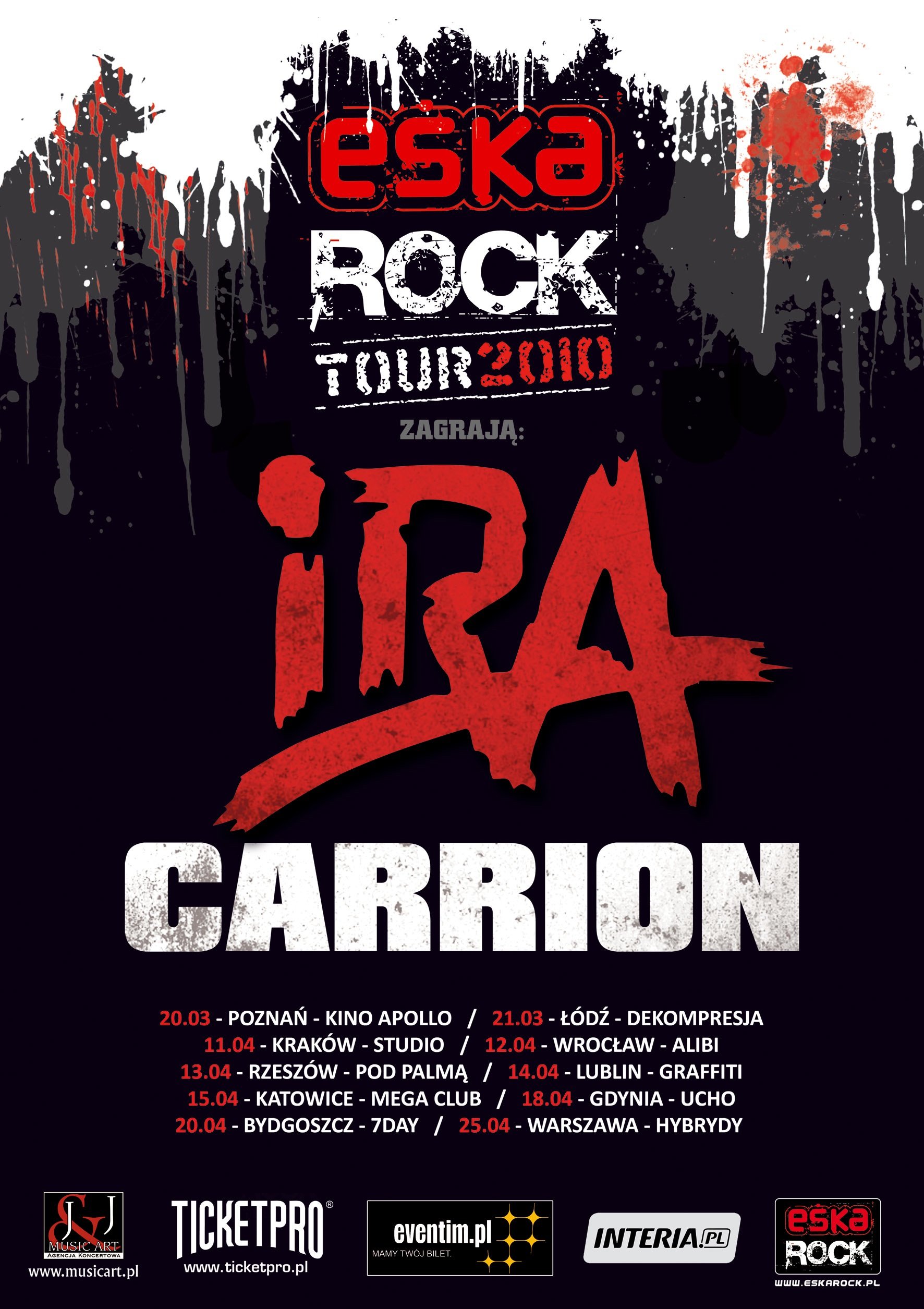 World wide Fly kite pressure ESKA ROCK TOUR 2010: IRA & CARRION at Mega Club (Katowice) on 27 Apr 2010 |  Last.fm
