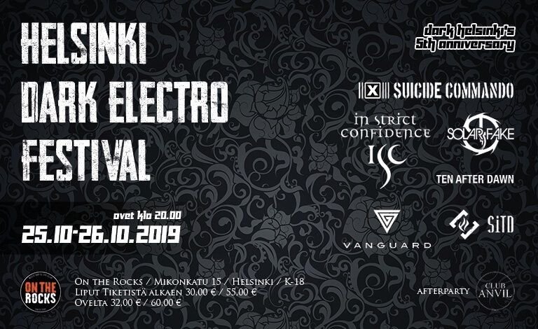 Helsinki Dark Electro Festival at On the Rocks (Helsinki) on 25 Oct 2019 |  