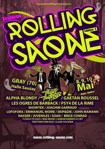 Festival Rolling Saône 2014 at Halle Sauzay (Gray) on 8 May 2014 | Last.fm