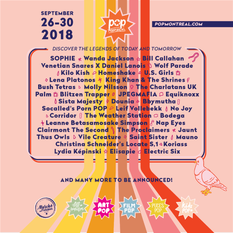 POP Montréal International Music Festival 2018 at Various Venues (Montreal)  on 26 Sep 2018 | Last.fm