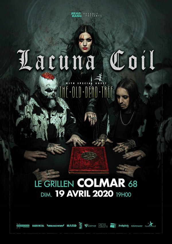 Lacuna Coil - Black Anima Tour at Le Grillen (Colmar) on 19 Apr 2020 |  Last.fm