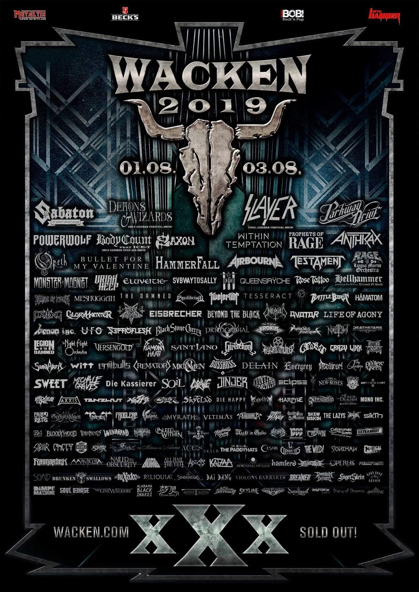 Wacken Open Air 2019 at Wacken (Wacken) on 1 Aug 2019 | Last.fm