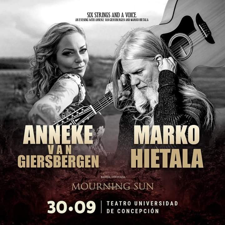 Six Strings and a Voice: An Evening with Anneke Van Giersbergen and Marko  Hietala im Teatro Universidad de Concepción (Concepción) am 30. Sep. 2023 |  Last.fm