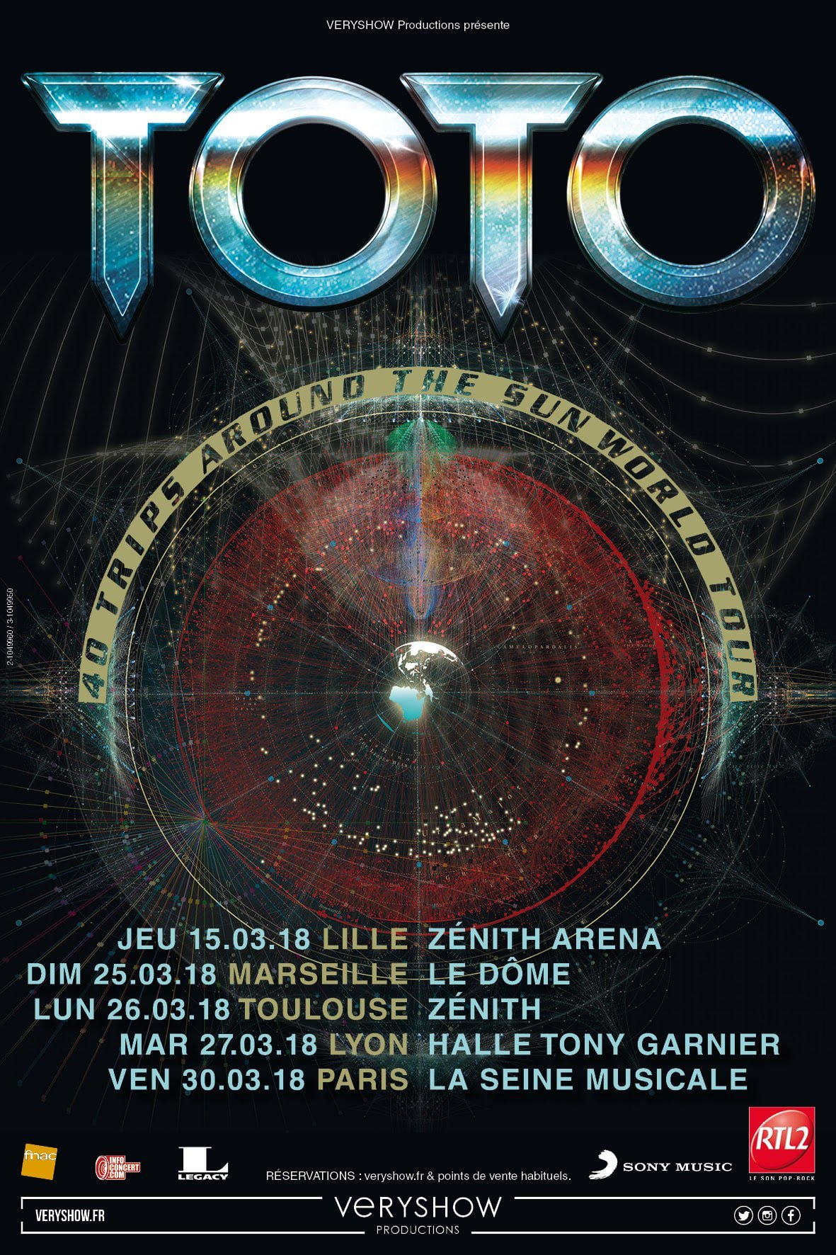 Toto: 40 Trips Around the Sun Tour at La Seine Musicale  (Boulogne-Billancourt) on 30 Mar 2018 | Last.fm