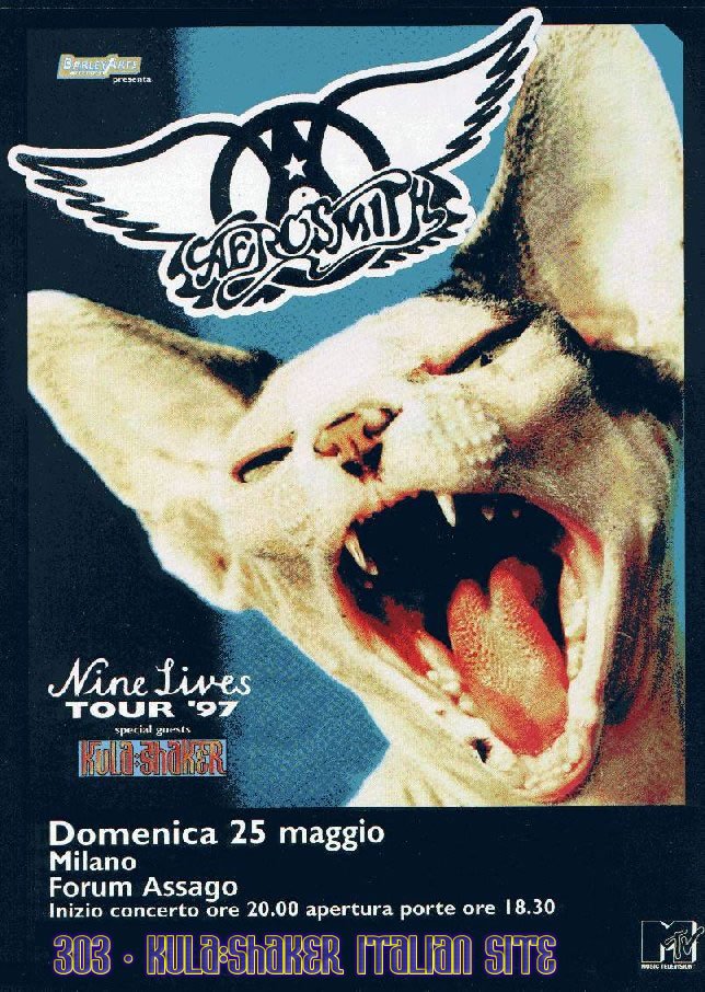 The Nine Lives Tour at Mediolanum Forum (Assago) on 25 May 1997