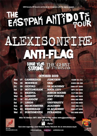 Eastpak Antidote Tour 2009 at O2 Academy Glasgow (Glasgow) on 16 Oct 2009 |  Last.fm