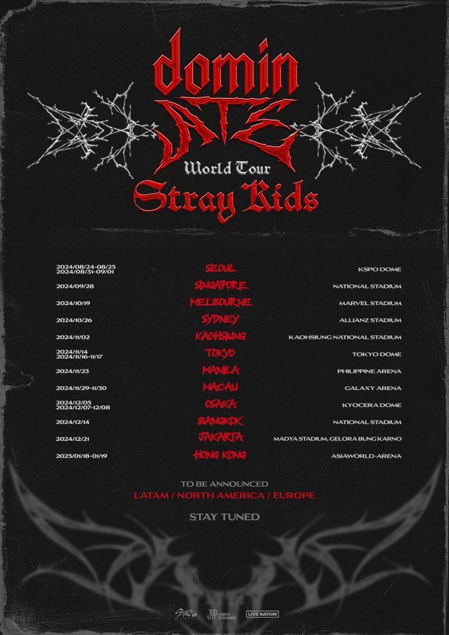 Stray Kids World Tour <dominATE BANGKOK> at National Stadium 
