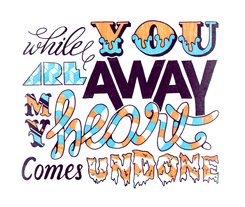 On my away. My away.