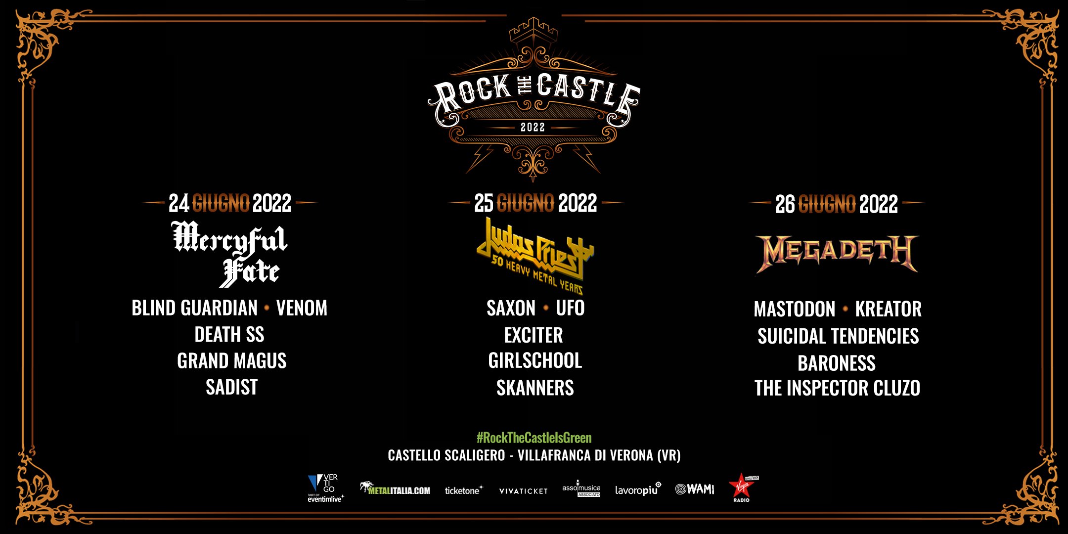 Rock the Castle 2022 at Castello Scaligero (Villafranca di Verona (VR)) on  24 Jun 2022 | Last.fm