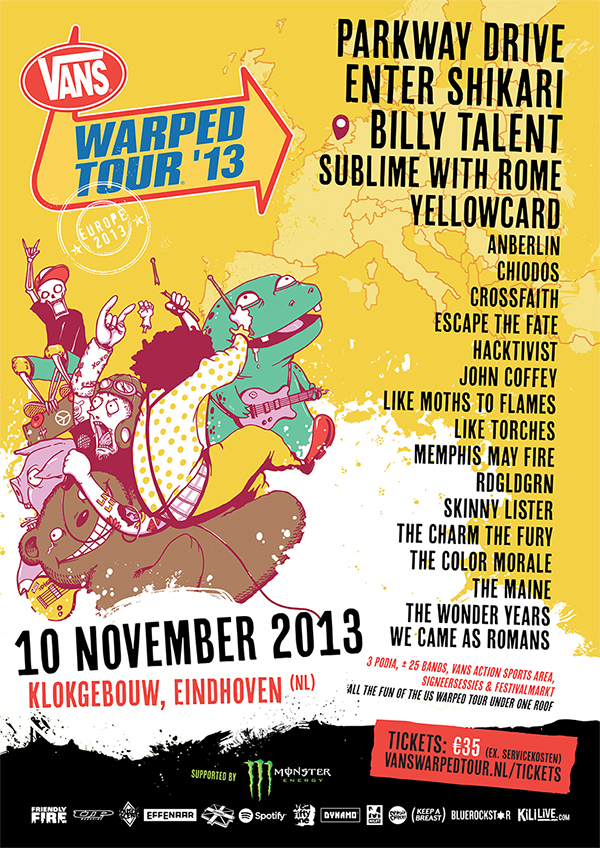 Vans Warped Tour Europe 2013 at Klokgebouw (Eindhoven) on 10 Nov 2013 |  Last.fm