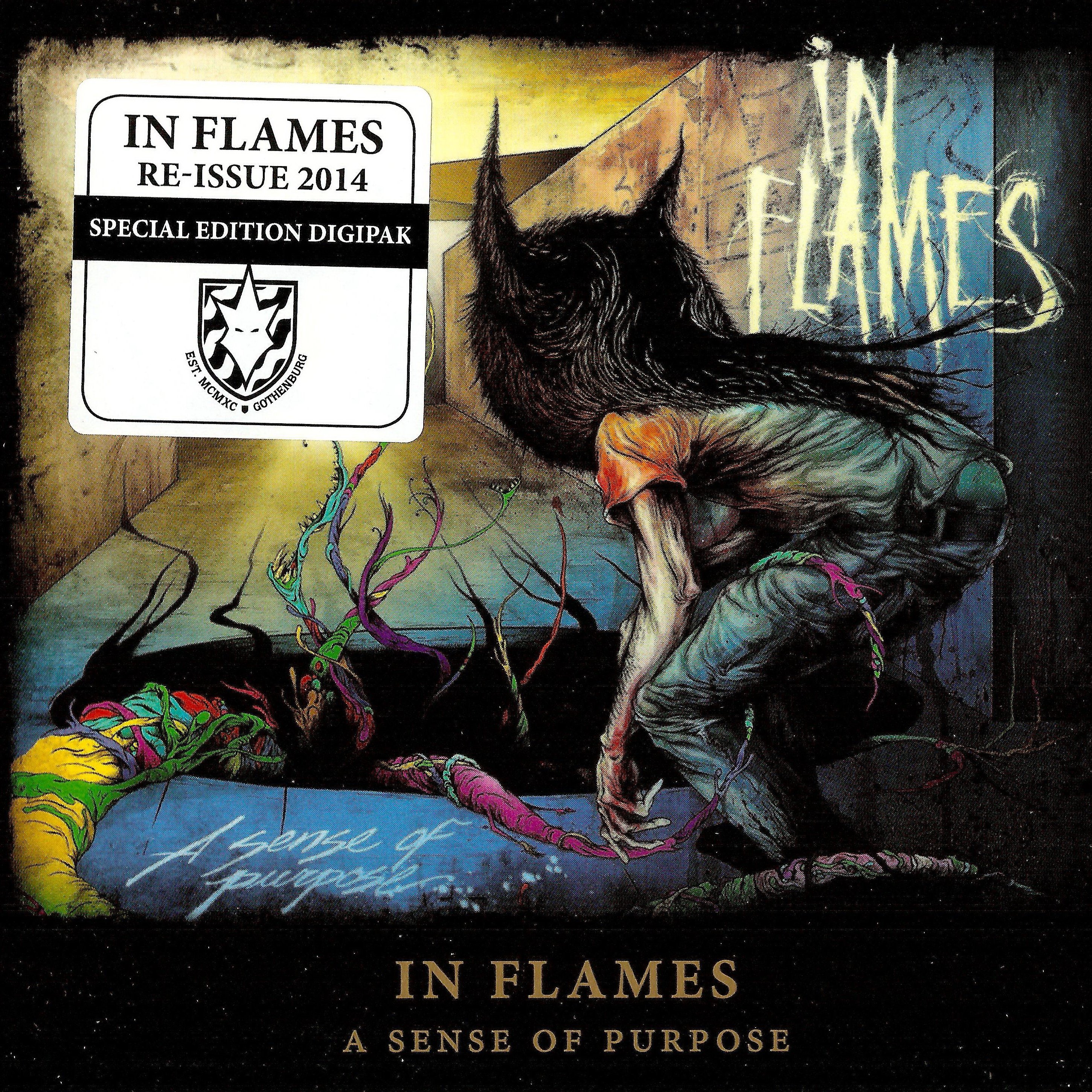 Clayman in flames. In flames 2008 - a sense of purpose. ин флеймс обложка альбома. in flames альбомы. in flames обложки.