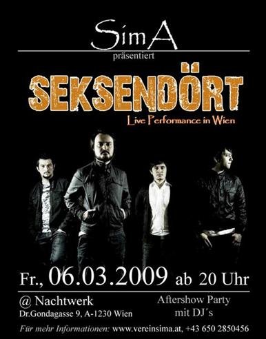 Sima Presents Seksendort Im Nachtwerk Wien Am 6 Mar 09 Last Fm