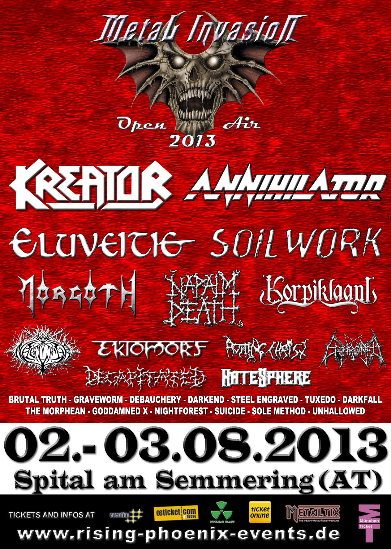 Metal Invasion Open Air 2013 at Kaltenbach (Spital am Semmering) on 2 Aug  2013 