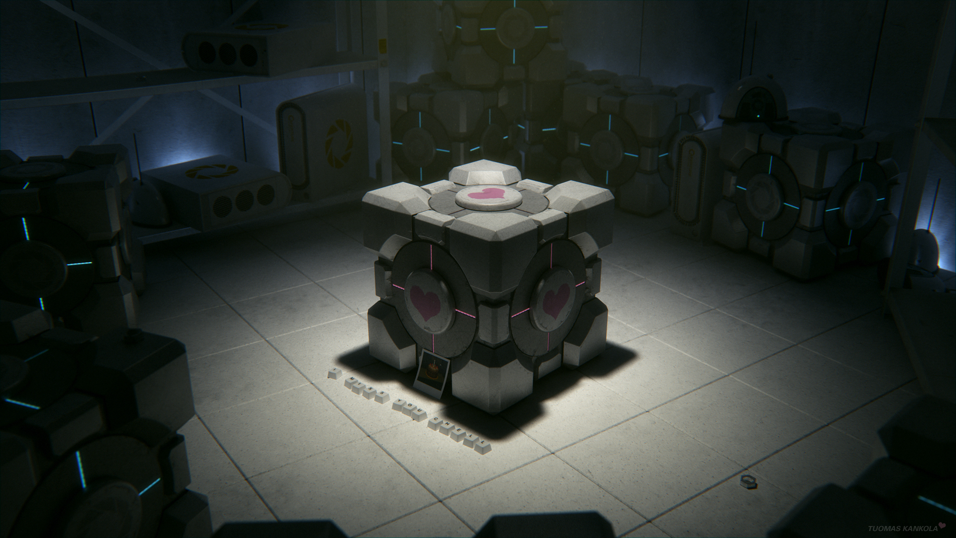 Cube 2 прохождение. Portal 1 куб компаньон. portal 2 cube companion. куб компаньон из portal 2. кубы компаньоны портал 2.