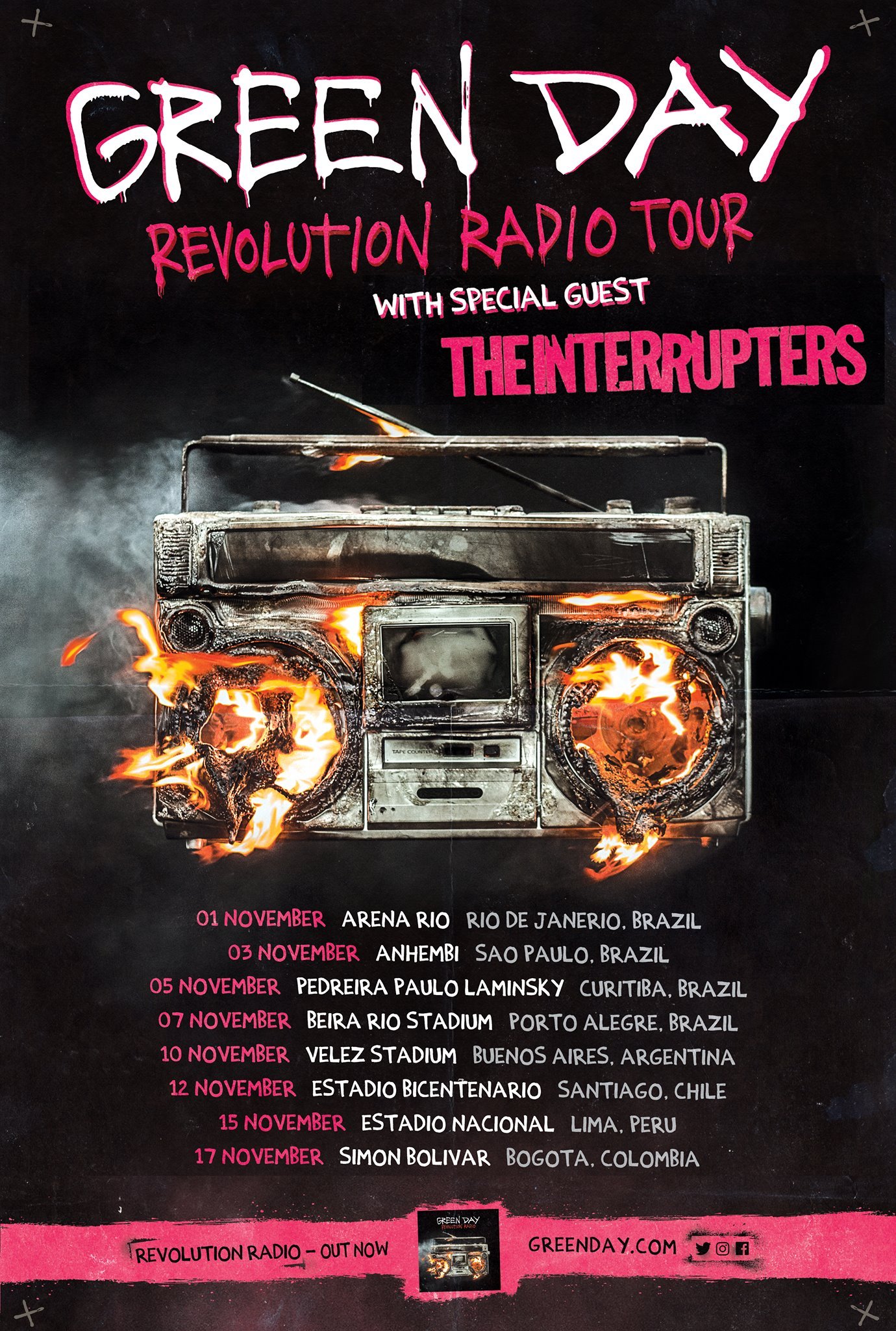 Green Day Revolution Radio Tour en Pedreira Paulo Leminski (Curitiba) el 5  Nov 2017 | Last.fm