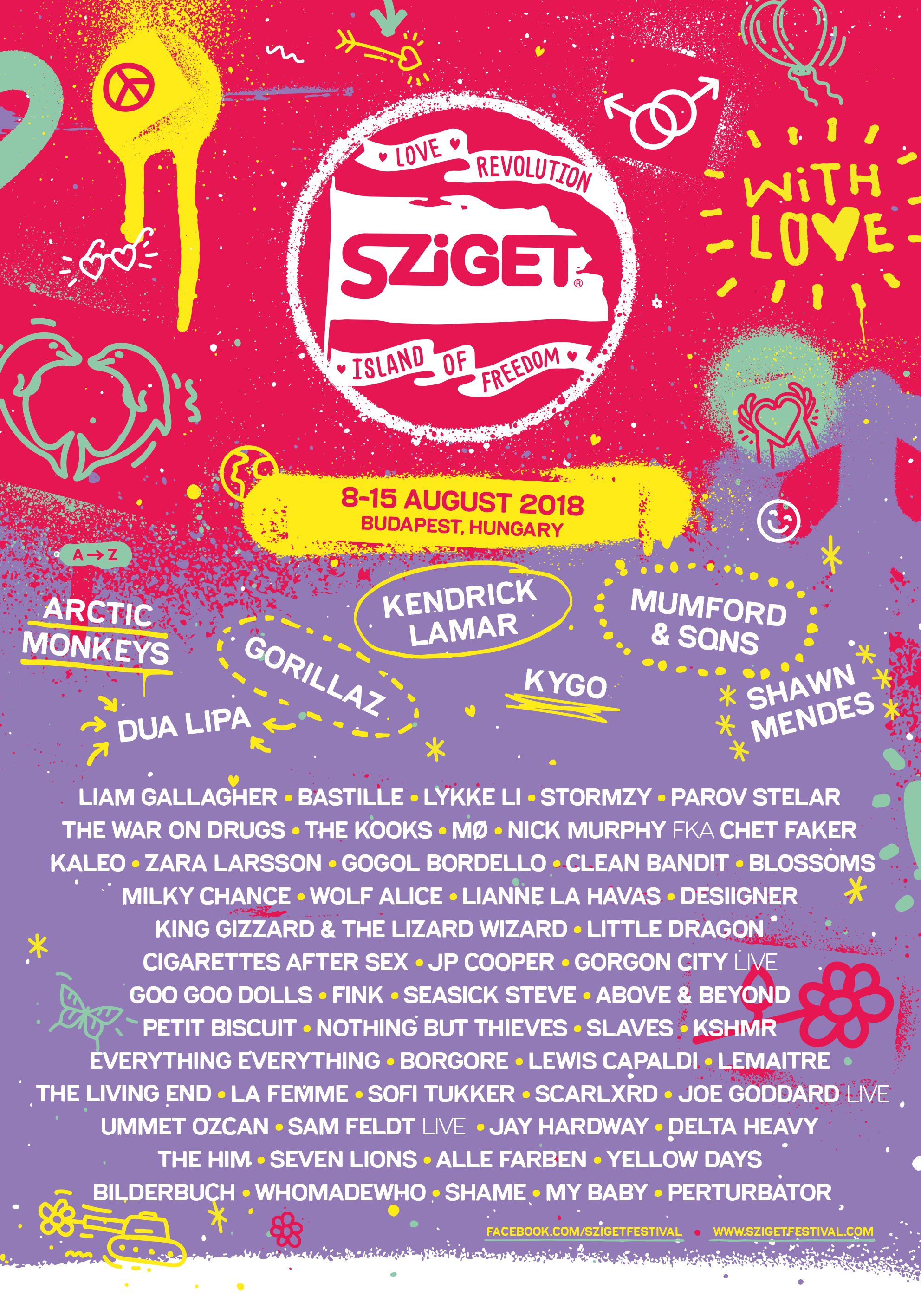 Sziget Festival 2018 at Óbudai-Sziget (Budapest) on 8 Aug 2018 