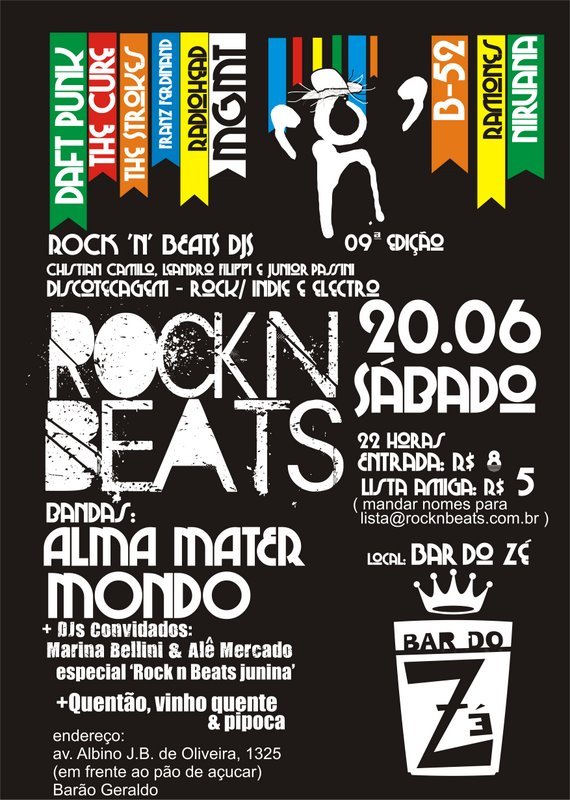 Rock 'n' Beats at Bar Zé (Campinas - São Paulo) on 20 2009 | Last.fm