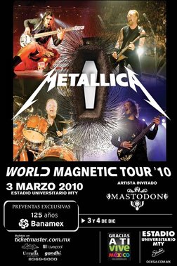 World Magnetic Tour - 2010 at Estadio Universitario (Monterrey) on 3 Mar  2010 | Last.fm