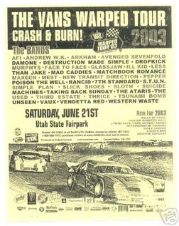 warped tour 2003