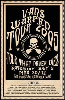warped tour 2005 dates