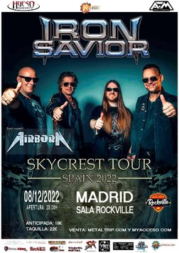 2022年 12月 8日、Sala Rockville (Madrid)にてIron Savior en Madrid 