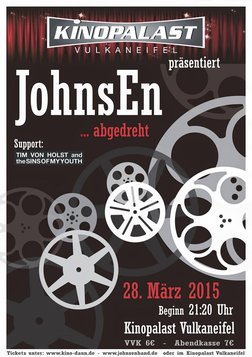 Johnsen, Tim von Holst and the Sins of My Youth på Kinopalast Vulkaneifel  (Daun) den 28 Mar 2015 | Last.fm