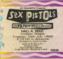 Sex Pistols At S E C C Glasgow On 16 Jul 1996 Last Fm