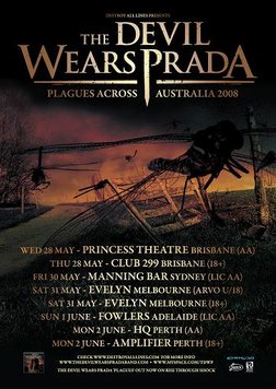 The Devil Wears Prada Plagues Across Australia at Evelyn Hotel (Fitzroy,  Victoria) on 31 May 2008 | Last.fm