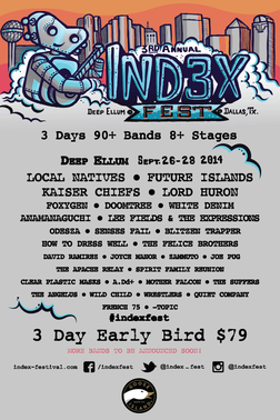 3rd Annual Index Fest at Deep Ellum (Dallas, TX) on 26 Sep | Last.fm