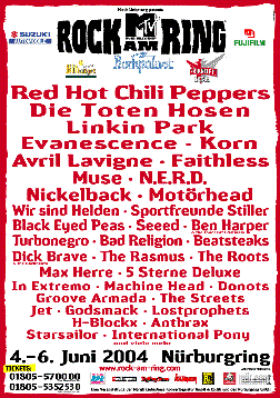 2004年 6月 4日、Nürburgring (Nürburg)にてRock Am Ring 2004 | Last.fm