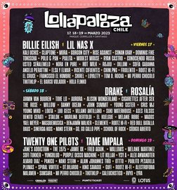 Lollapalooza Chile, (Lolla Chile) 2023 - Travel Begins at 40