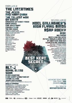 Best Kept Secret 2015 at Beekse Bergen (Hilvarenbeek) on 19 Jun 2015 |  Last.fm