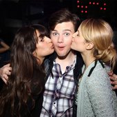 Chris Colfer/Lea Michele/Dianna Agron