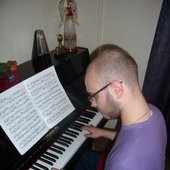 playing the piano