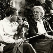 Nadia Boulanger and Yehudi Menuhin, 1960.