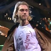 Kurt Cobain wearing Transvision Vamp