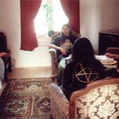 black metal living room