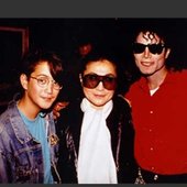 Sean, Yoko and Michael Jackson.