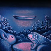 Night Fishing on a Calm Lake