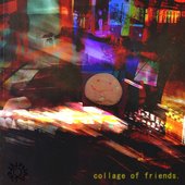 collage of friends.