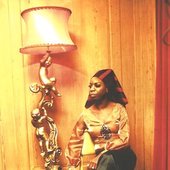 Nina simone with a lamp