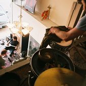 recording session mic boshans stuck upstairs because he rocks out too loud