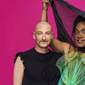 Electric Fields on Pink backdrop