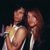 Steven Tyler and Axl Rose